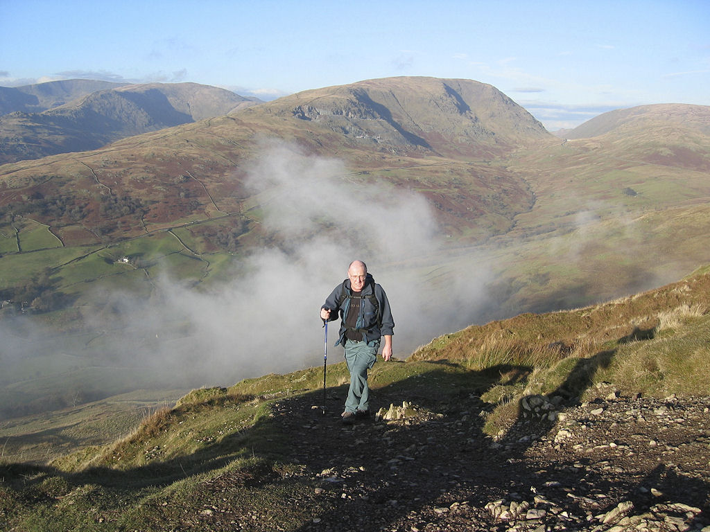 John with his head in the clouds!!!